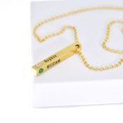 Talisa Sky Birthstone Necklace [Gold Plated]