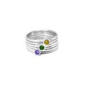 Carina Ring. Small Circle [Sterling Silver]