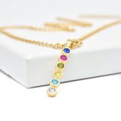 Talisa Stars Birthstone Necklace [18K Gold Plated]