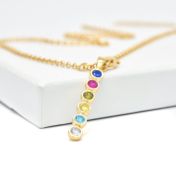 Talisa Stars Birthstone Necklace [18K Gold Vermeil]