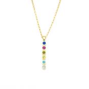 Talisa Stars Necklace Vertical [10K Gold]