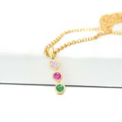 Talisa Stars Birthstone Necklace [10K Gold]