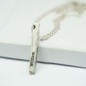 Talisa Bar Necklace Hammered [Sterling Silver] 