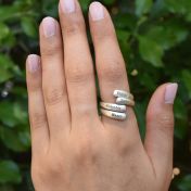 Layers of Love Ring Pair [Sterling Silver]