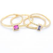 Rings of Love Hammered [18K Gold Plated]