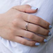 Carina Ring. Oval Horizontal [Sterling Silver]