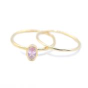 Carina Ring. Oval Vertical [18K Gold Plated]