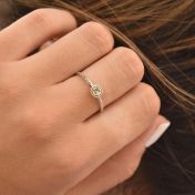 Inspire Initial Ring Hammered [Sterling Silver]