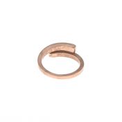 Schwan Ring mit Gravur [750er rosévergoldet]