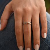 Carina Ring. Oval Horizontal Hammered [Sterling Silver]