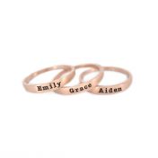 Moon Glow Name Ring [Rose Gold Plated]