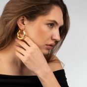 Bold Textured Hoops