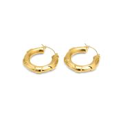 Bold Textured Hoops