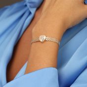 Enchanted Heart Milanese Chain Bracelet [18K Gold Vermeil]