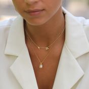 Emily White Crystal Necklace