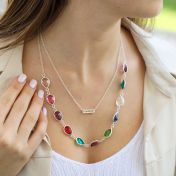 Enchanted Family Birthstone Necklace [Sterling Silver]