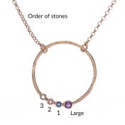 A Mother's Love Necklace Hammered [Rose Gold Plated]