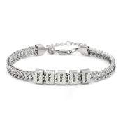 Engraved Braided Chain Bracelet For Men