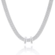 Enchanted Bars Milanese Chain Necklace [Sterling Silver]