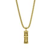 Cross Bar Name Necklace For Men - 18K Gold Plated