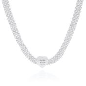 Enchanted Heart Milanese Chain Necklace [Sterling Silver]