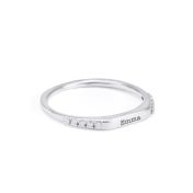 Starlight Name Diamond Ring Stack [Sterling Silver]