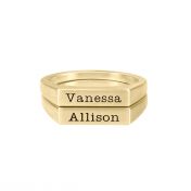 Equilibrium Name Ring [Gold Plated]