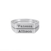 Equilibrium Name Ring [Sterling Silver]
