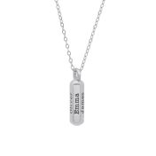 Eternity Bar Name Necklace [Sterling Silver]