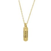 Eternity Bar Name Necklace [18K Gold Plated]