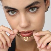Eternity Circle Classic Chain Necklace [18K Gold Vermeil]