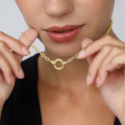 Eternity Circle Link Chain Necklace [18K Gold Vermeil]
