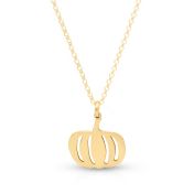 Fall Magic Pumpkin Pendant Necklace [18K Gold Vermeil]