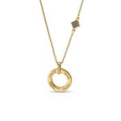 Talisa Circle Engraved Necklace with Nano Bible [18K Gold Vermeil]