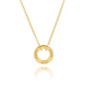 Family Circle Name Necklace - Classic Chain [18K Gold Vermeil]