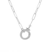 Emma Paperclip Necklace [Sterling Silver]
