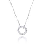 Family Circle Name Necklace - Classic Chain [Sterling Silver]