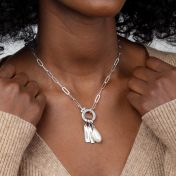 Vertical Bar Name Charm [Sterling Silver]