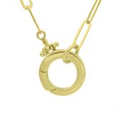 Emma Paperclip Necklace [18K Gold Plated]