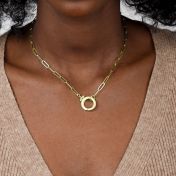 Emma Paperclip Necklace [18K Gold Plated]