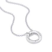 Family Circle Name Necklace - Classic Chain [Sterling Silver]