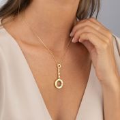 Talisa Diamond Cascade Circle Necklace [18K Gold Vermeil]