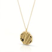 Family Paths Silhouette Map Necklace [14 Karat Gold]