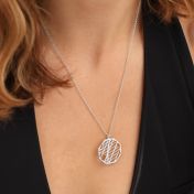 Tied Together Map Necklace [14 Karat White Gold]