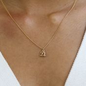 Family Roots Initial Necklace [14 Karat Gold]