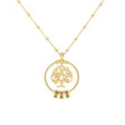 Family Tree Name Necklace [18K Gold Plated]