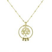 Collana Albero di Famiglia con Nome [Oro Vermeil 18kt]