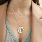 Tree Of Life Name And Birthstone Necklace [Sterling Silver]