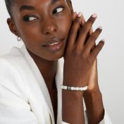 Bracelet Perle Arbre Familial avec Prénom pour Femme [Argent 925]