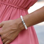 Family Tree Pearl Women Name Bracelet [Sterling Silver]